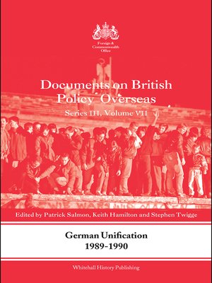 cover image of German Unification 1989-90
